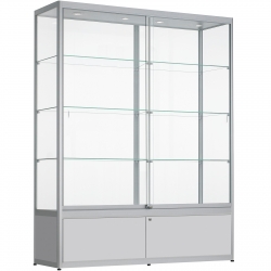 Vitrine met onderkast 200 x 160 x 40