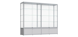 vitrine met onderkast 200x240x40