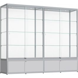 vitrine met onderkast 200x240x40