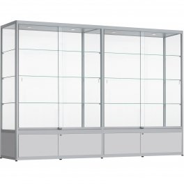 vitrine met onderkast 200x280x40
