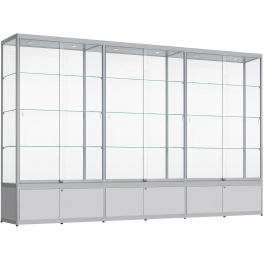 vitrine met onderkast 200x300x50
