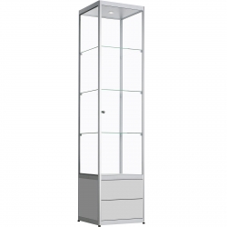 Vitrinekast met lades 200 x 40 x 40