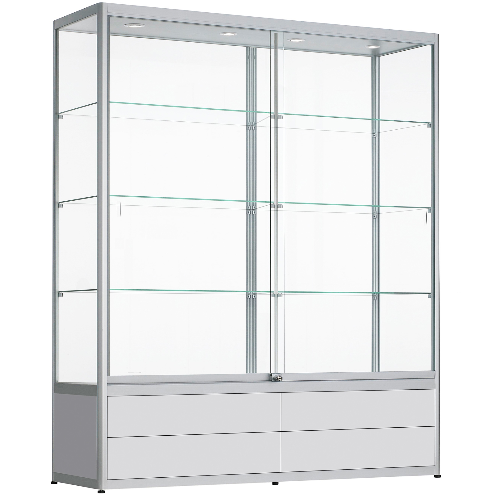 Vitrinemasters Vitrine Met Lades 200cm X 180cm X 40cm vitrinemasters-vitrine-met-lades-200cm-x-180cm-x-40cm