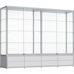 Vitrine met lades 200 x 280 x 40