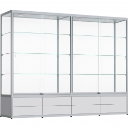 Vitrine met lades 200x280x40