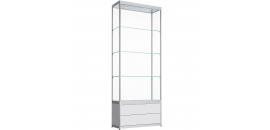 Vitrinekast met lades 200x70x50