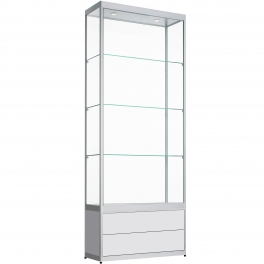 Vitrinekast met lades 200x70x50
