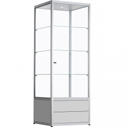 Vitrinekast met lades 200 x 60 x 60 Vitrinekast met lades 200 x 60 x 60