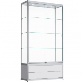 Vitrinekast met lades 200x100x60