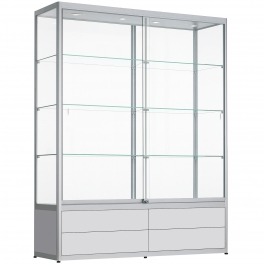 vitrine met lades 200x160x60