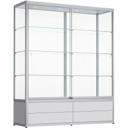 Vitrine met lades 200 x 180 x 60