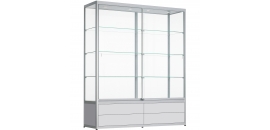 Vitrine met lades 200x180x60