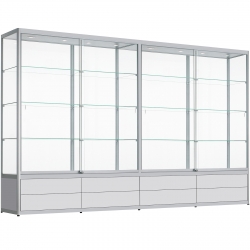 Vitrine met lades 200 x 320 x 60