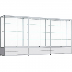 Vitrine met lades 200 x 420 x 60