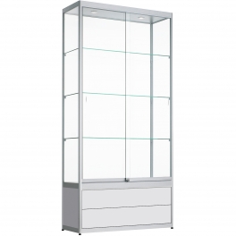 Vitrinekast met lades 200x90x50