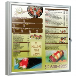 Informatievitrine 6 x A4 75 x 75 x 2,9 cm