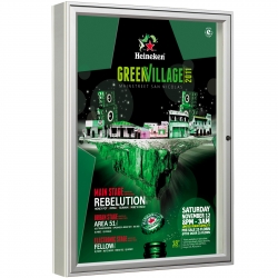 Informatie vitrine 12 x  A4 135 x 75 x 7,5 cm