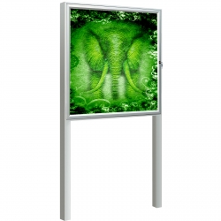 Buitenvitrine met palen 6 x A4 75 x 75 x 5,8 cm Buitenvitrine met palen 6 x A4 75 x 75 x 5,8 cm