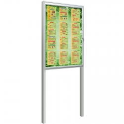 Buitenvitrine met staanders 12 x A4 135 x 75 x 5,8 cm Buitenvitrine met staanders 12 x A4 135 x 75 x 5,8 cm