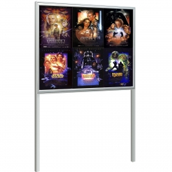 Buiten Vitrine met staanders A0 100 x 135 x 7,5 cm