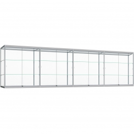 Wandvitrine met ledverlichting 80x400x25