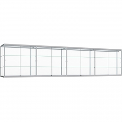 Wandvitrinekast met ledstrips 80 x 480 x 25