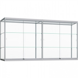 Wand Vitrinekast met ledstrips 80 x 240 x 30