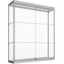 Hang Vitrinekast met ledstrips 100x80x20