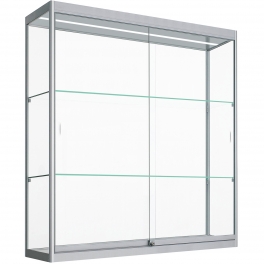 Hang Vitrinekast met ledstrips 100x90x20