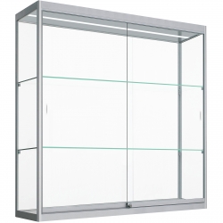 Wandvitrine met ledverlichting 100 x 100 x 25