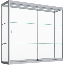Wandvitrinekast met ledstrips 100x140x30