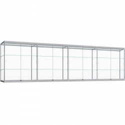 Hang vitrinekast met COB LED strips 100 x 400 x 35