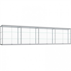 Wandvitrinekast met ledverlichting 120 x 480 x 20