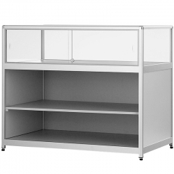 Toonbank vitrine glas hout 92 x 120 x 60