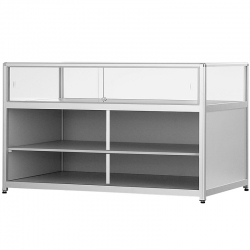 Toonbank vitrine glas hout 92 x 200 x 60