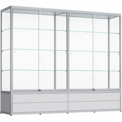 Vitrine met lades 200 x 240 x 60