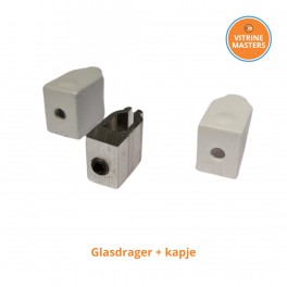 4 glasdragers + kapjes (kan niet retour, alleen voor vitrine masters vitrines)