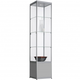 Vitrinekast met onderkast 200x40x40