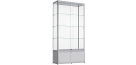 Vitrinekast met onderkast 200x100x40