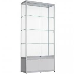 Vitrinekast met onderkast 200 x 90 x 50