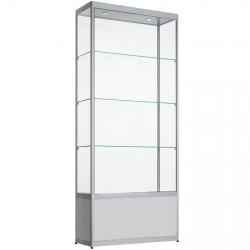 Vitrinekast met onderkast 200 x 80 x 60