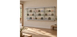 Hang Vitrinekast 120x300x30 cm - sfeerbeeld