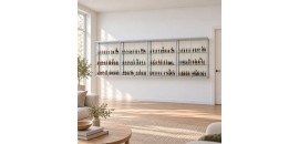 Hang Vitrinekast 120x400x35 cm - sfeerbeeld