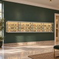 Hang vitrinekast met COB LED strips 80x400x20 cm - sfeerbeeld