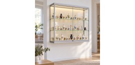 Hang vitrinekast met COB LED strips 80x90x25 cm - sfeerbeeld