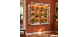 Hang vitrinekast met COB LED strips 80x100x25 cm - sfeerbeeld