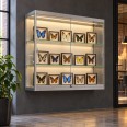 Hang vitrinekast met COB LED strips 80x100x35 cm - sfeerbeeld