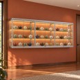 Hang vitrinekast met COB LED strips 120x300x30 cm - sfeerbeeld