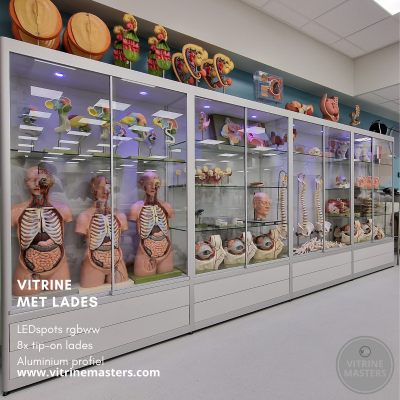 Aluminium vitrine kast
