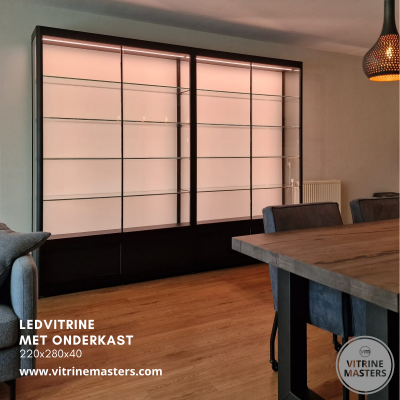 Ledvitrinekasten 100x100cm